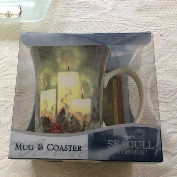 Mug and Coaster Set from Seagull Studios - Heavenly Lights - Picture 1 of 7